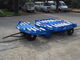 安定した貨物トロッコのトレーラー、鋼鉄パレット トロッコ青い色の回転テーブルのタイプ サプライヤー