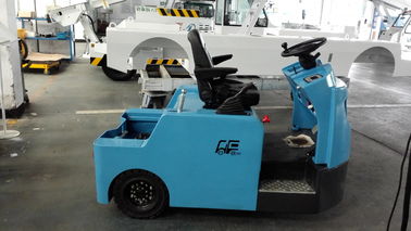 中国 鉛酸蓄電池が付いている青い手荷物の牽引のトラクターの炭素鋼材料 サプライヤー